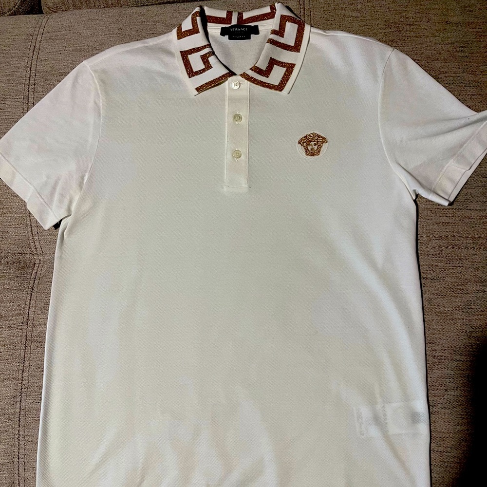 Versace Medusa polo white size XS XSMALL men NWOT